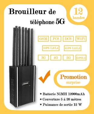 Brouilleur de portable 5G et wifi à prix spécial